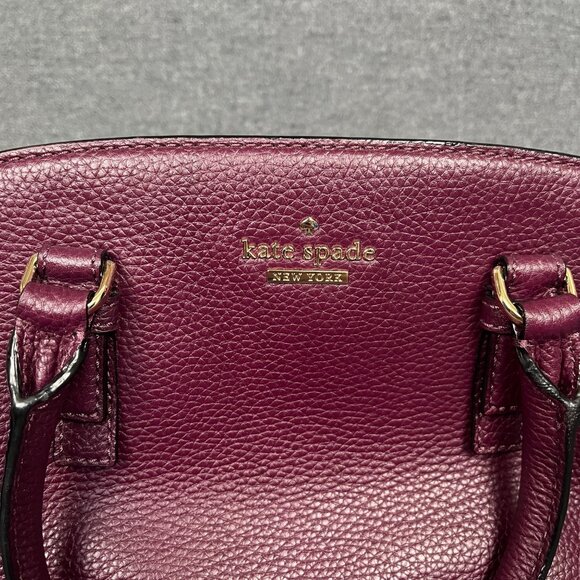 Kate Spade New York Brighton Park Small Felix Leather Wine MISSING CROSSBODY - Picture 2 of 11